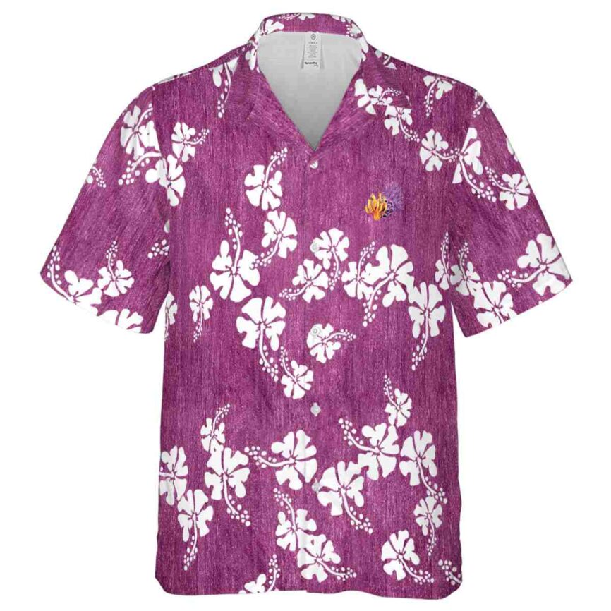 Coral Hibiscus Blossom Hawaiian Shirt Fashion forward