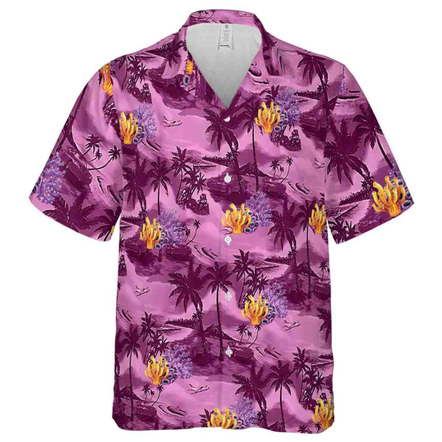 Coral Island Beach Hawaiian Shirt Fashion forward