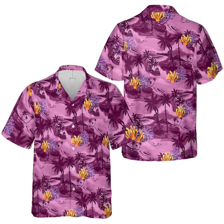 Coral Island Beach Hawaiian Shirt Premium grade