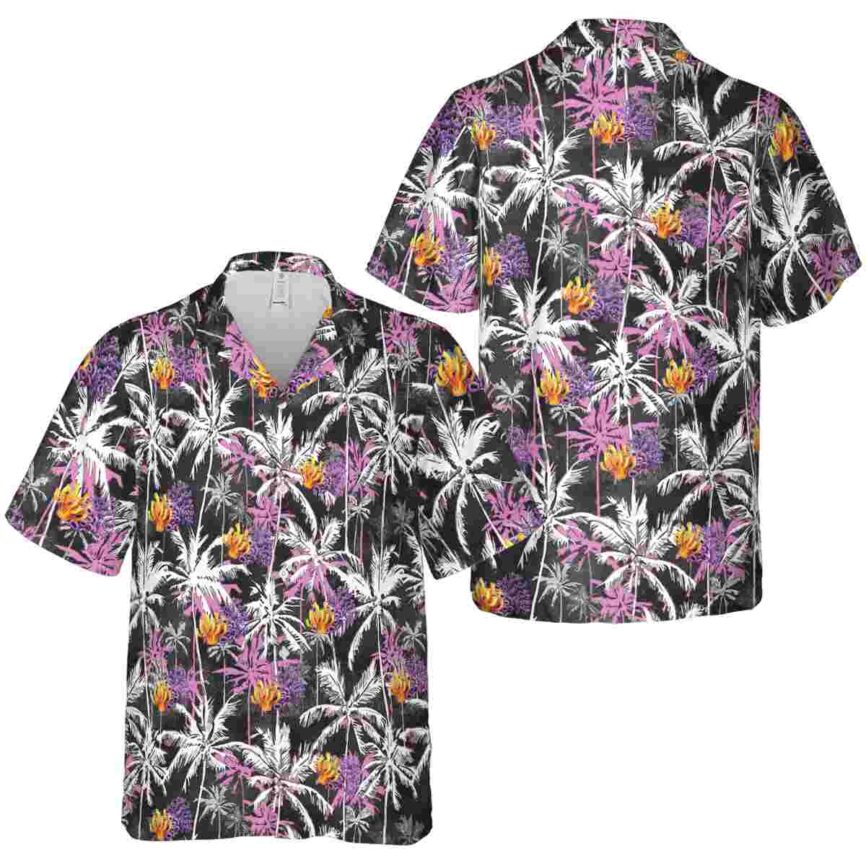 Coral Palm Themed Hawaiian Shirt Premium grade