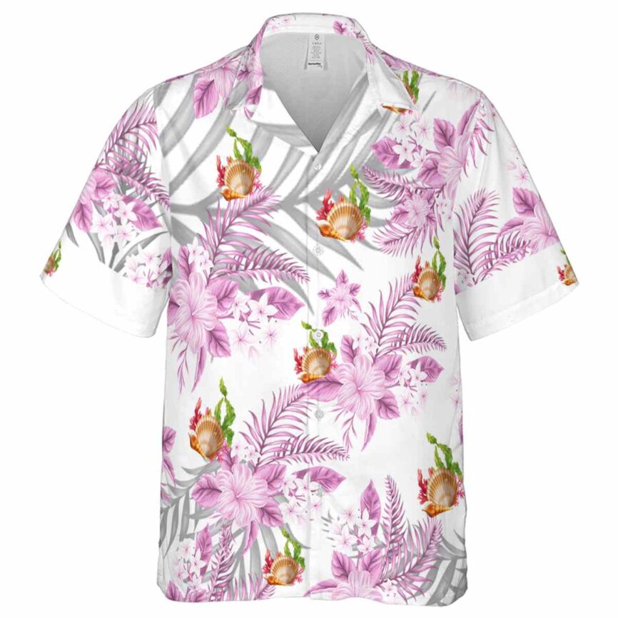 Coral Tropical Blossom Hawaiian Shirt Fashion forward