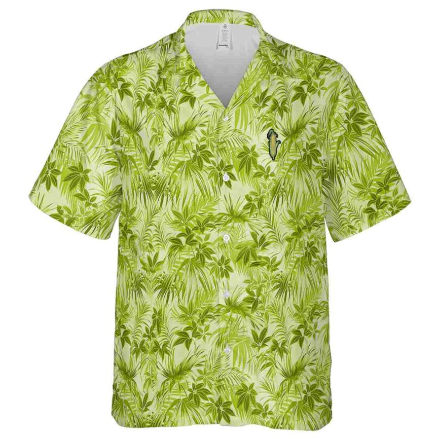 Corn Foliage Print Hawaiian Shirt Fashion forward