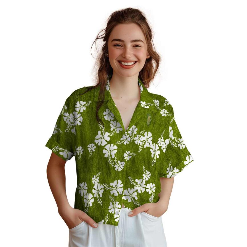 Corn Hibiscus Blossom Hawaiian Shirt Top rated