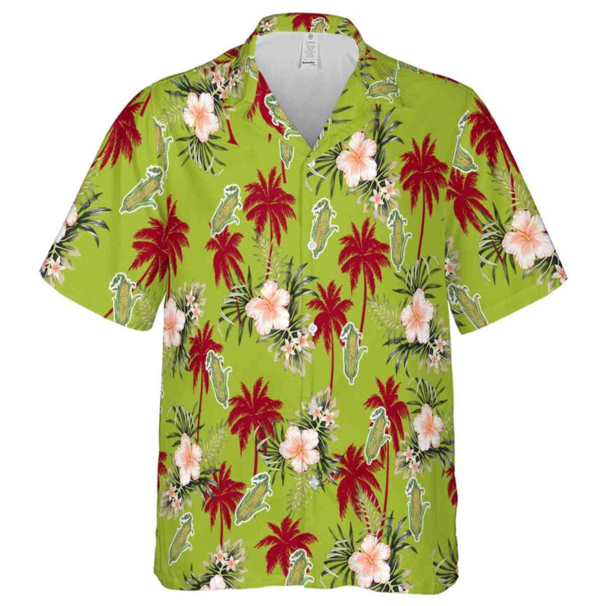 Corn Hibiscus Palm Hawaiian Shirt Fashion forward