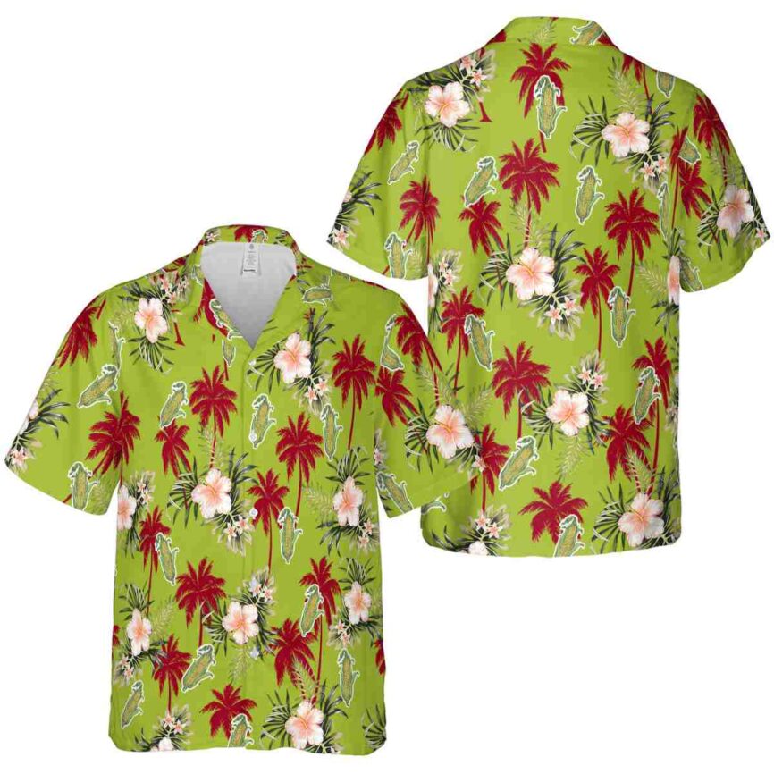 Corn Hibiscus Palm Hawaiian Shirt Premium grade