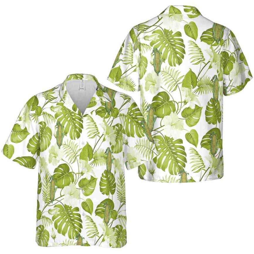 Corn Leaf Pattern Hawaiian Shirt Premium grade