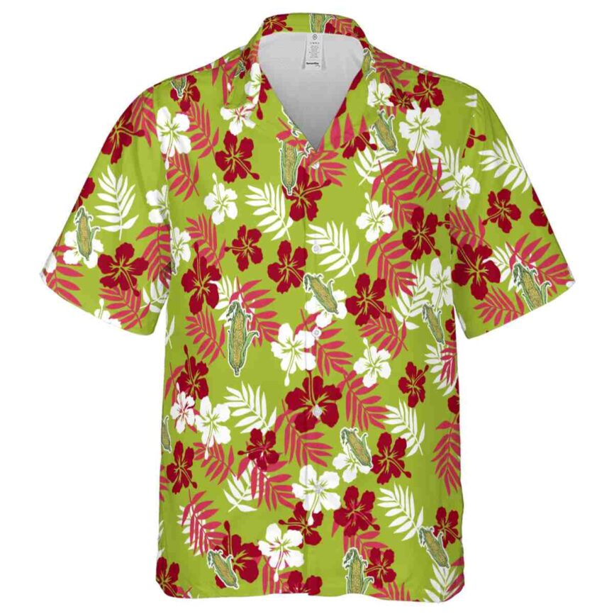 Corn Leafy Hibiscus Hawaiian Shirt Fashion forward