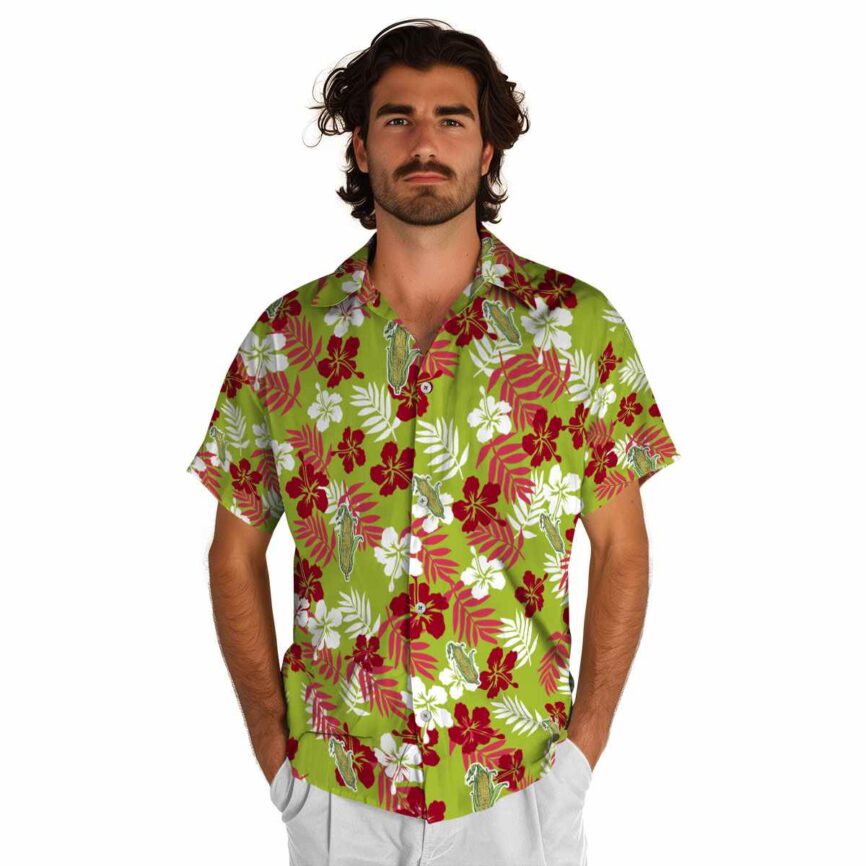 Corn Leafy Hibiscus Hawaiian Shirt New Arrival