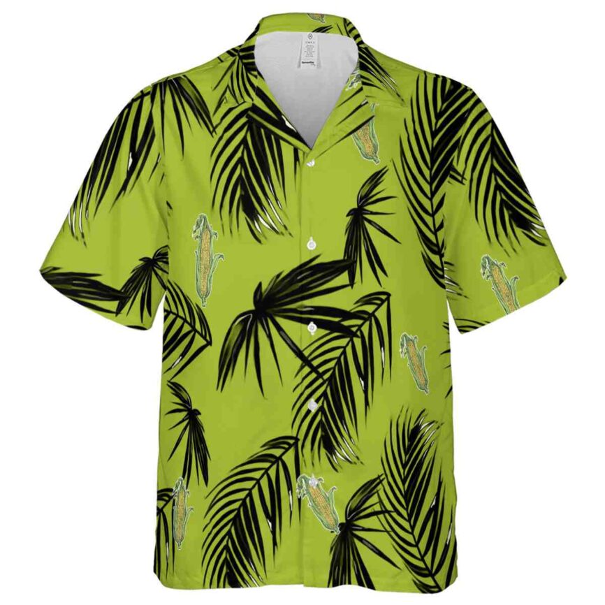 Corn Monochrome Palm Hawaiian Shirt Fashion forward