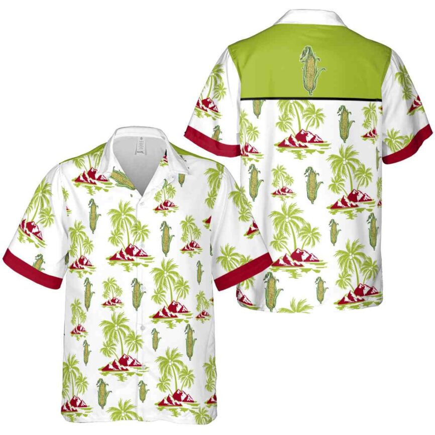 Corn Palm Island Graphic Hawaiian Shirt Premium grade