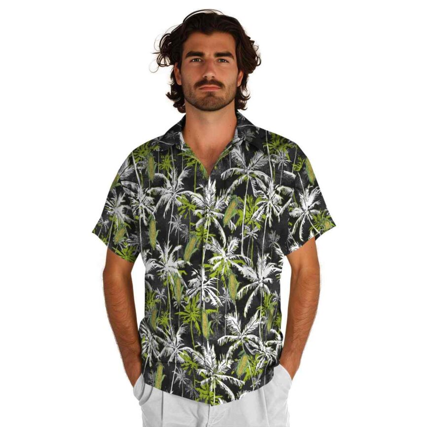 Corn Palm Themed Hawaiian Shirt New Arrival