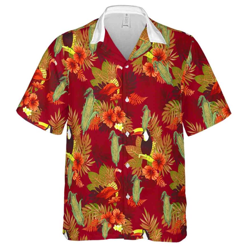 Corn Tropical Bird Hawaiian Shirt Fashion forward