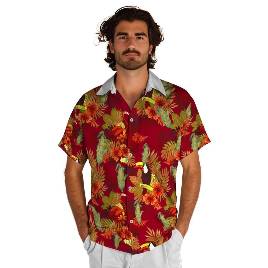 Corn Tropical Bird Hawaiian Shirt New Arrival