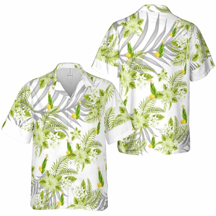 Corn Tropical Blossom Hawaiian Shirt Premium grade