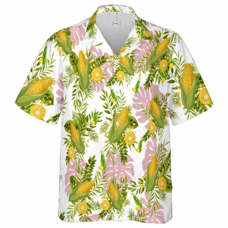 Corn Tropical Fronds Hawaiian Shirt Fashion forward