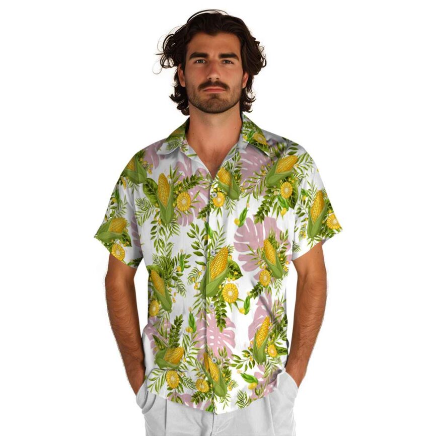 Corn Tropical Fronds Hawaiian Shirt New Arrival