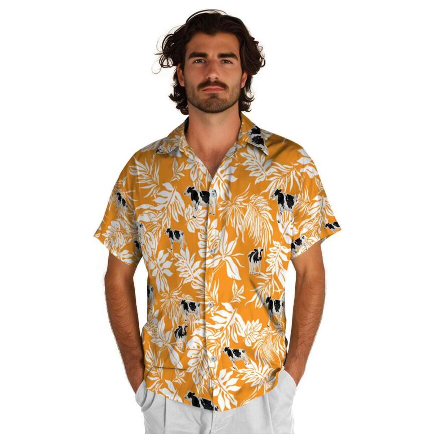 Cow Bold Foliage Hawaiian Shirt New Arrival