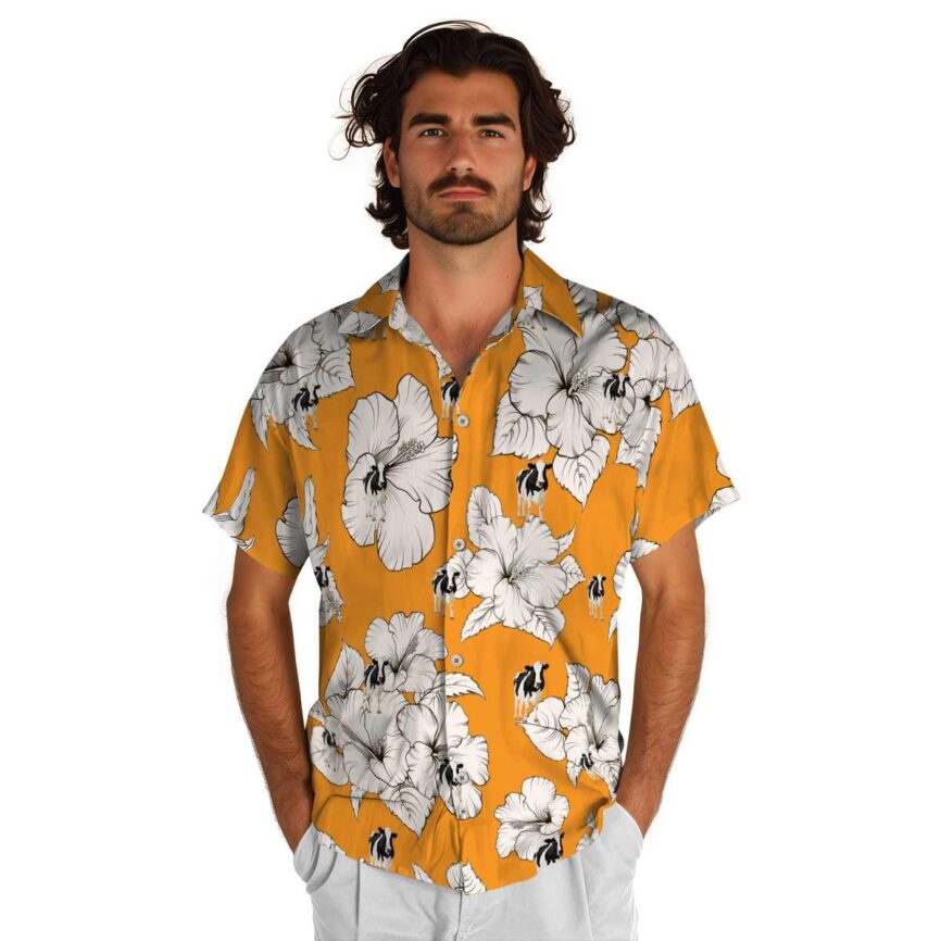 Cow Hibiscus Flower Hawaiian Shirt New Arrival