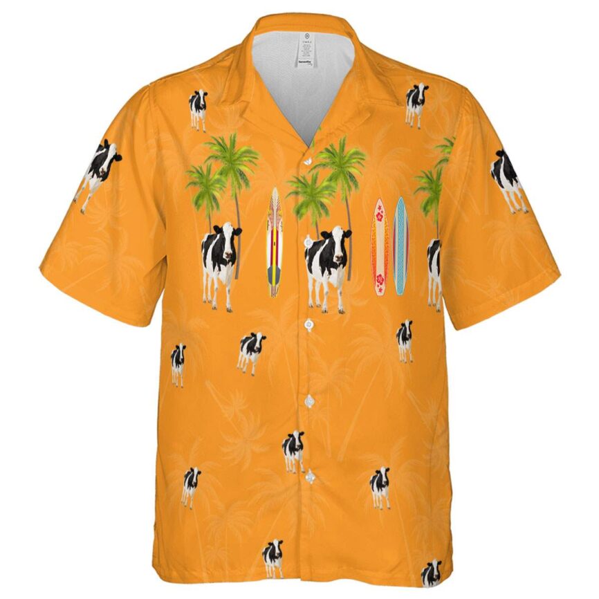 Cow Island Theme Hawaiian Shirt Fashion forward