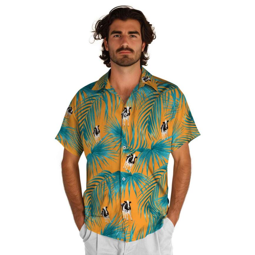 Cow Palm Frond Hawaiian Shirt New Arrival