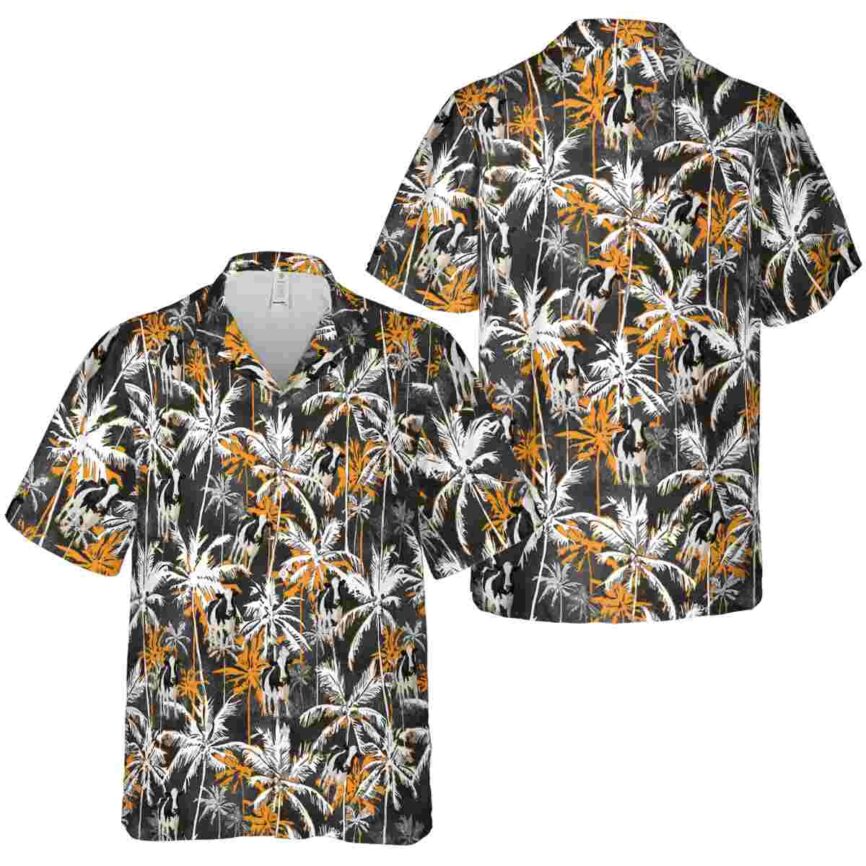 Cow Palm Themed Hawaiian Shirt Premium grade