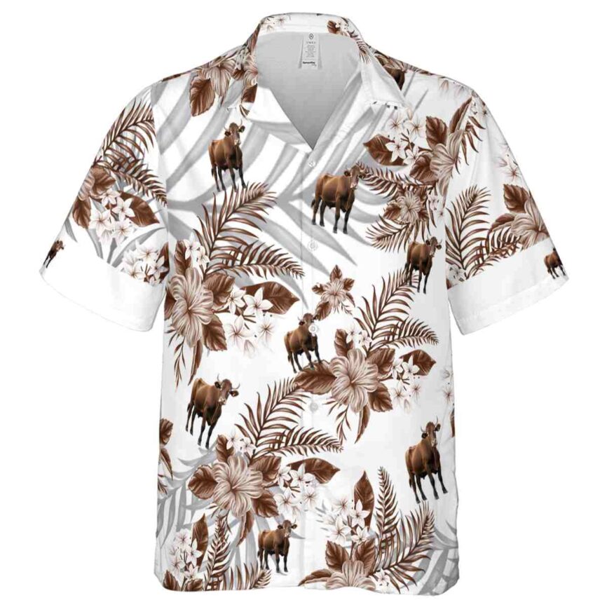 Cow Tropical Blossom Hawaiian Shirt Fashion forward