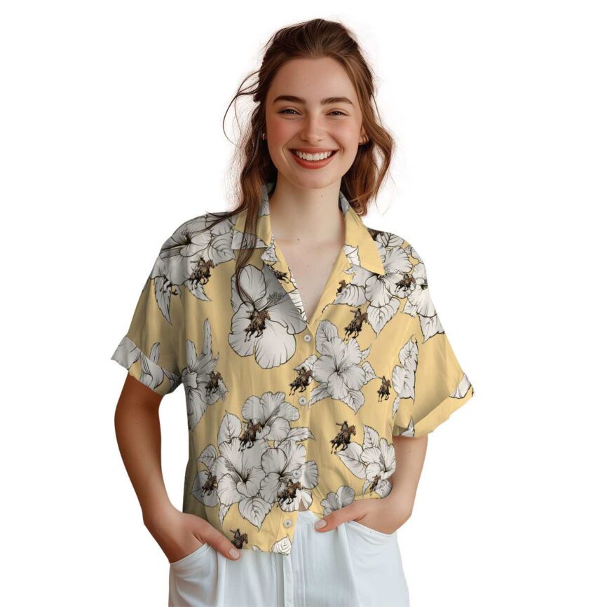 Cowboy Hibiscus Flower Hawaiian Shirt Top rated