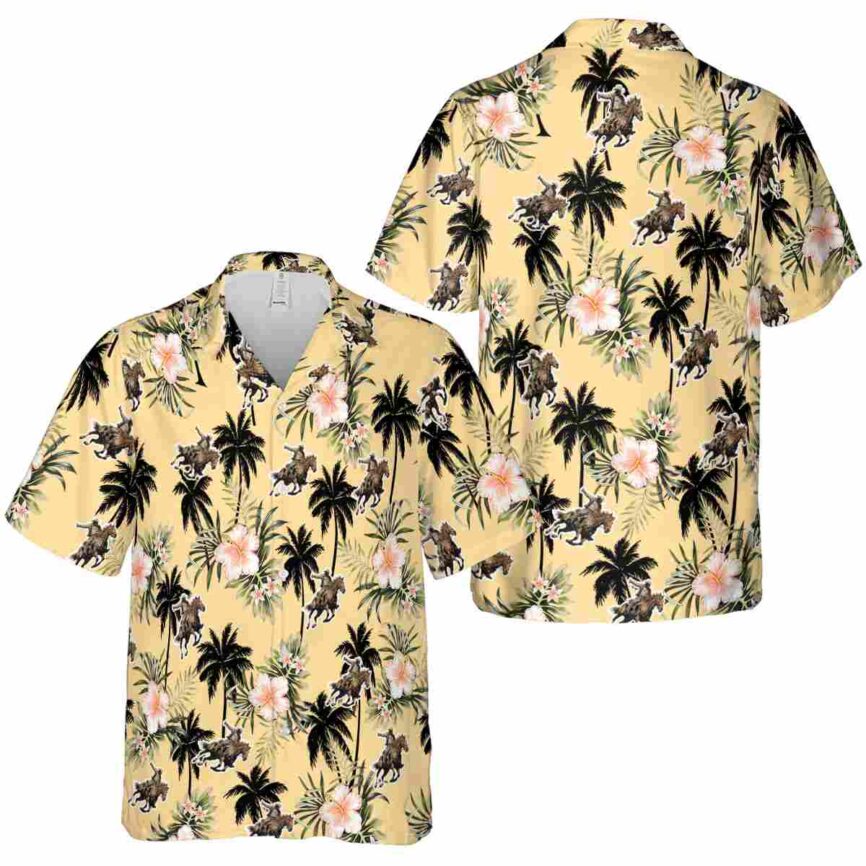 Cowboy Hibiscus Palm Hawaiian Shirt Premium grade