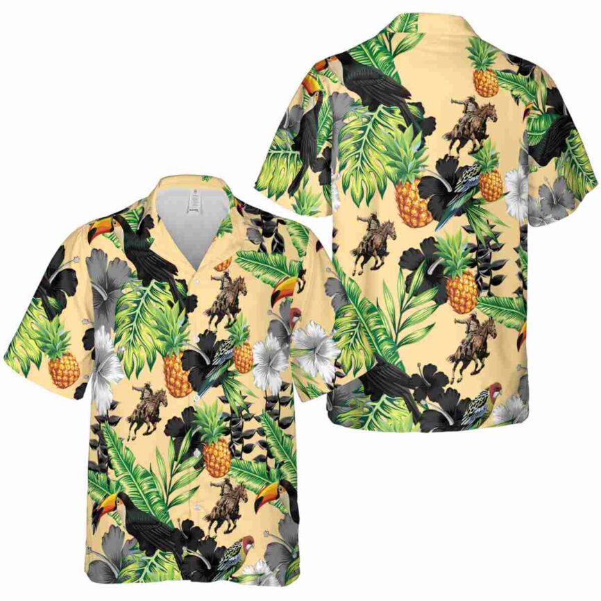 Cowboy Leafy Toucan Hawaiian Shirt Premium grade