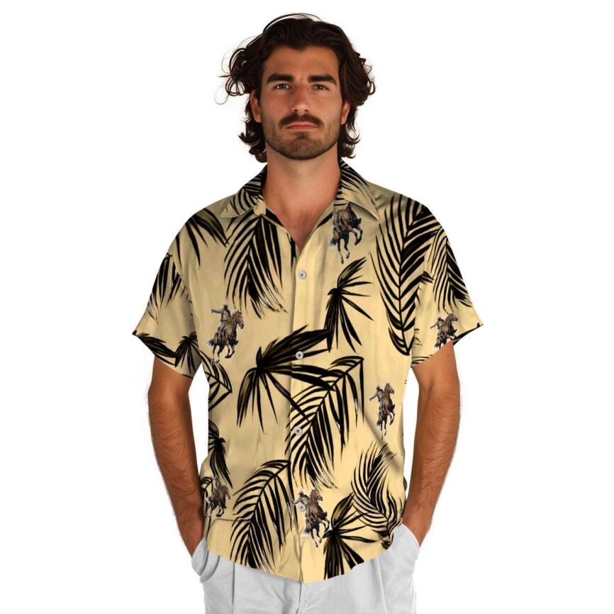 Cowboy Monochrome Palm Hawaiian Shirt New Arrival