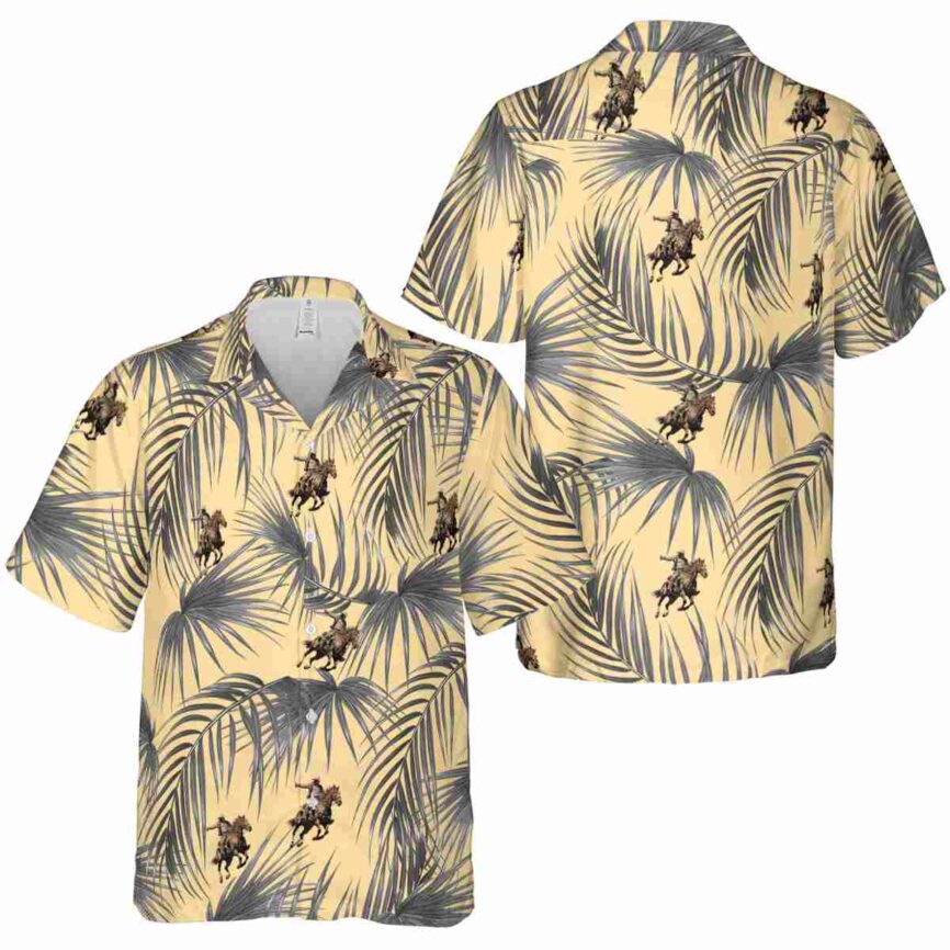 Cowboy Palm Frond Hawaiian Shirt Premium grade