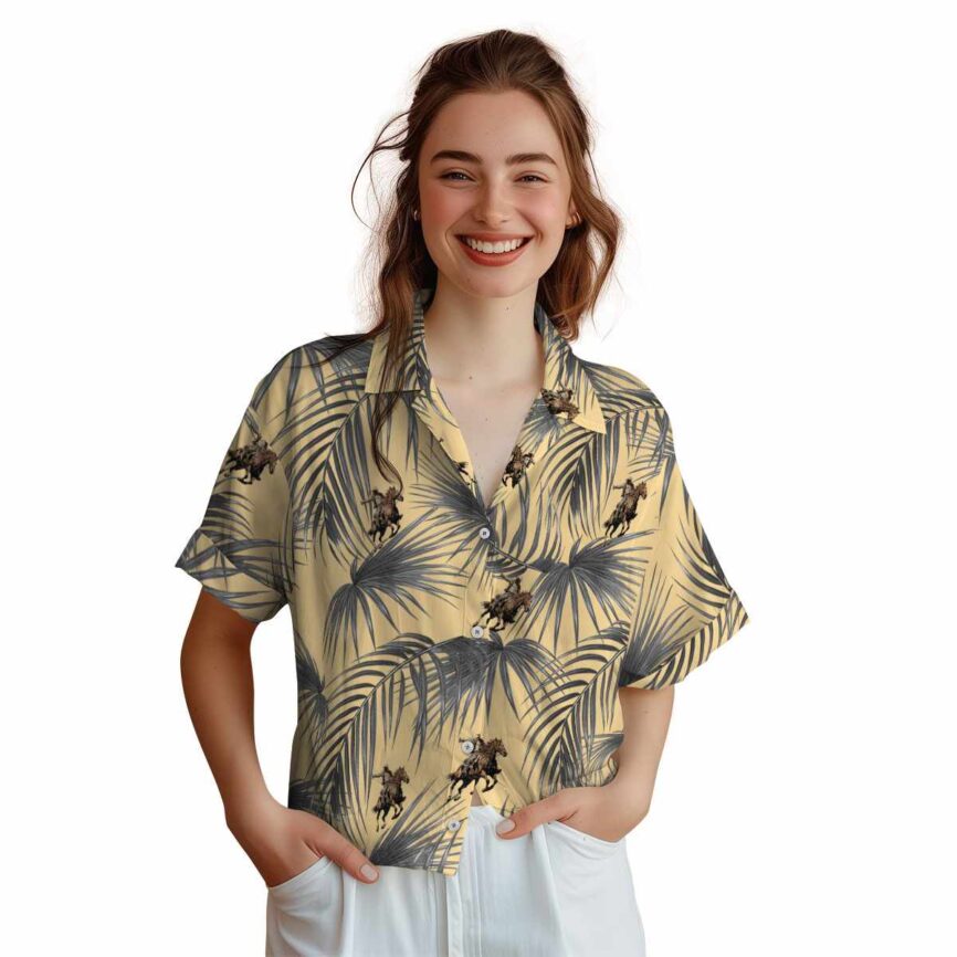 Cowboy Palm Frond Hawaiian Shirt Top rated