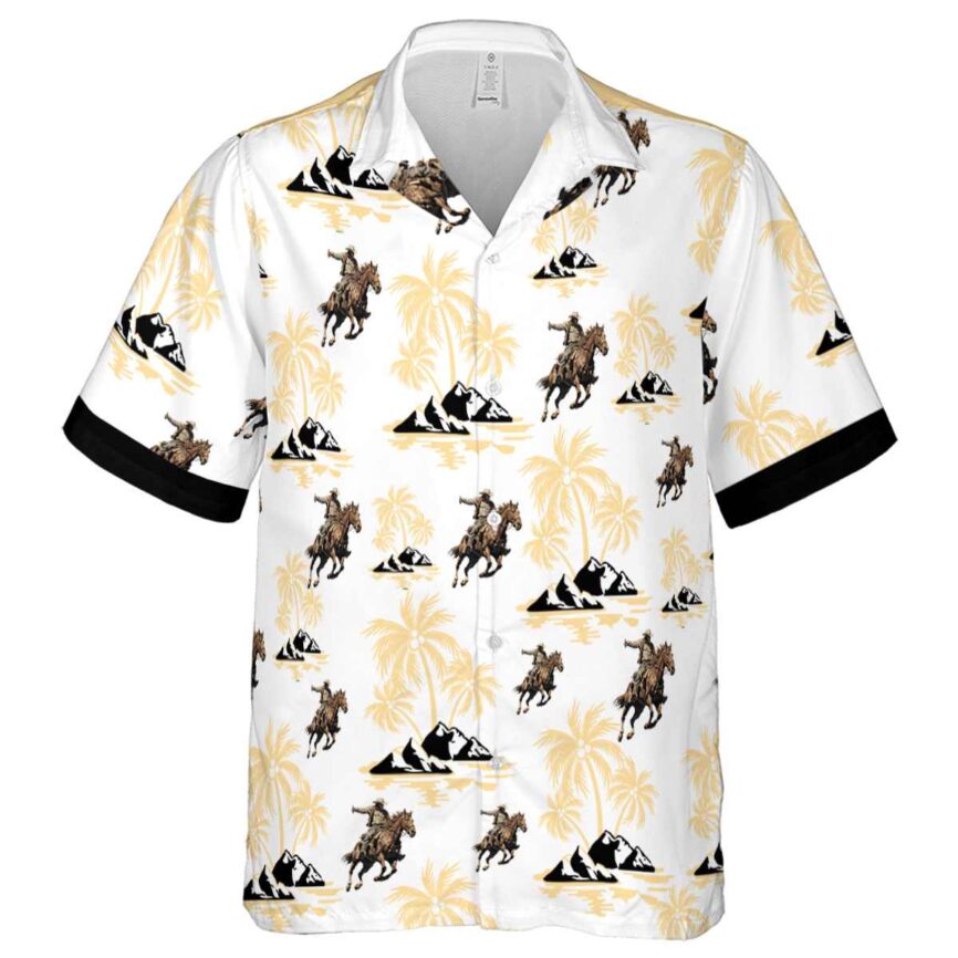 Cowboy Palm Island Graphic Hawaiian Shirt Fashion forward