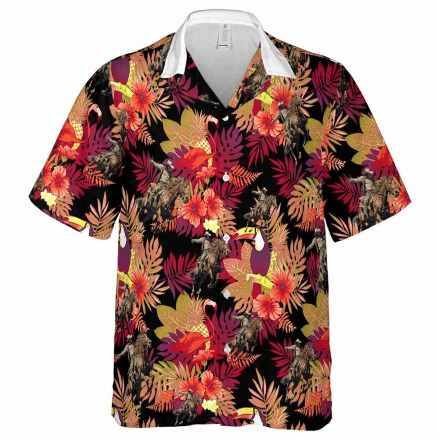 Cowboy Tropical Bird Hawaiian Shirt Fashion forward