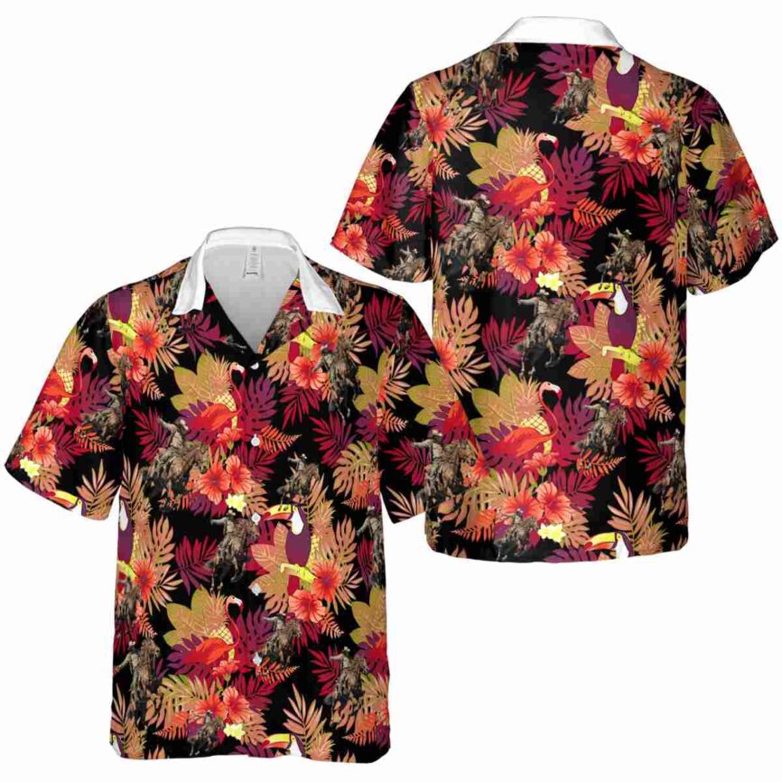 Cowboy Tropical Bird Hawaiian Shirt Premium grade