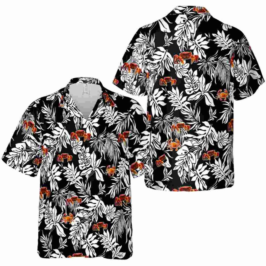 Crab Bold Foliage Hawaiian Shirt Premium grade