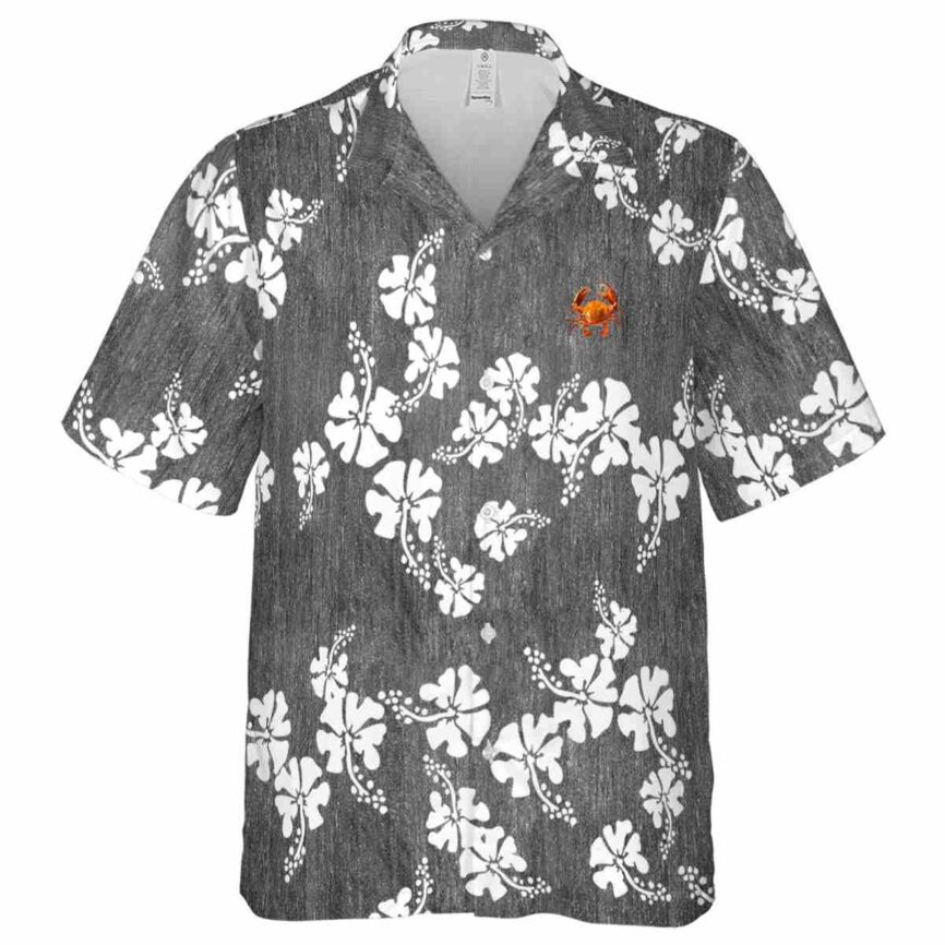 Crab Hibiscus Blossom Hawaiian Shirt Fashion forward