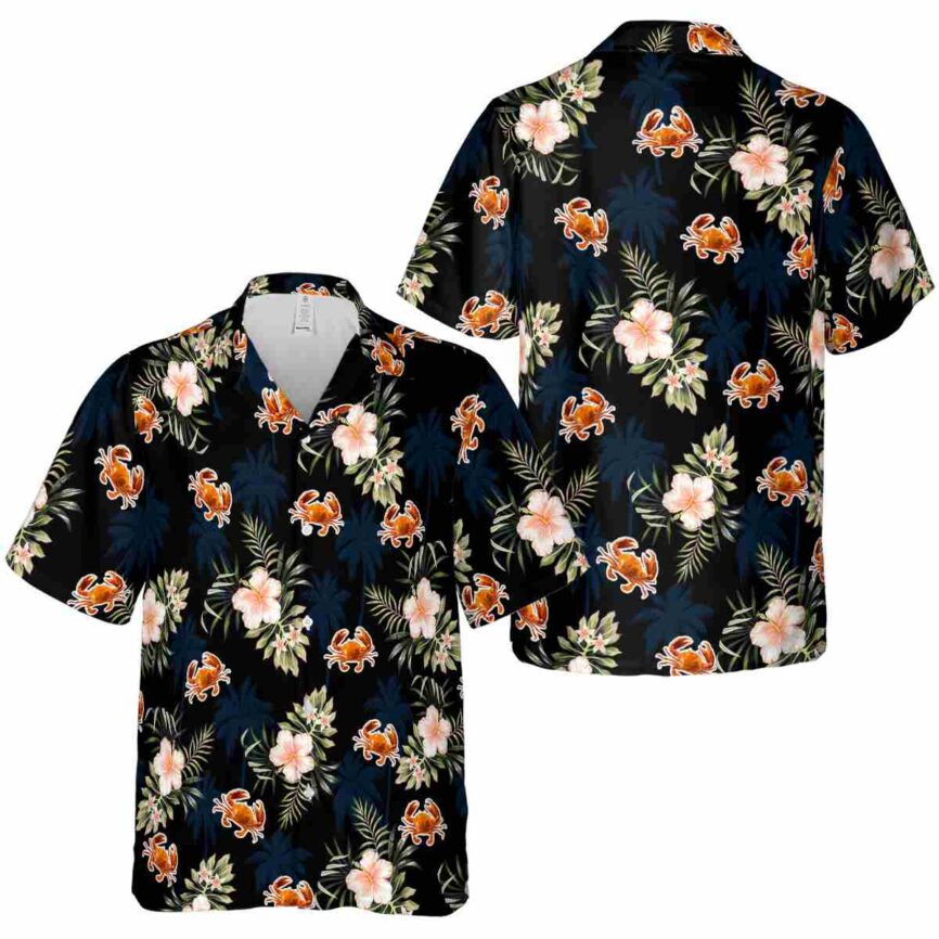 Crab Hibiscus Palm Hawaiian Shirt Premium grade