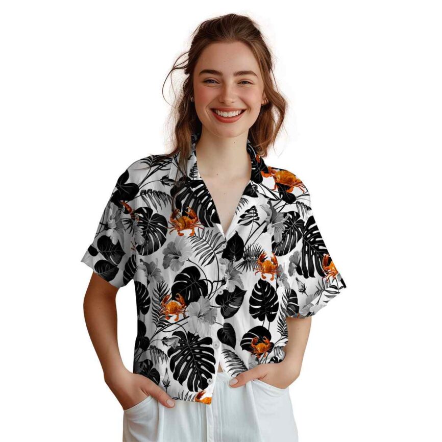 Crab Leaf Pattern Hawaiian Shirt Top rated