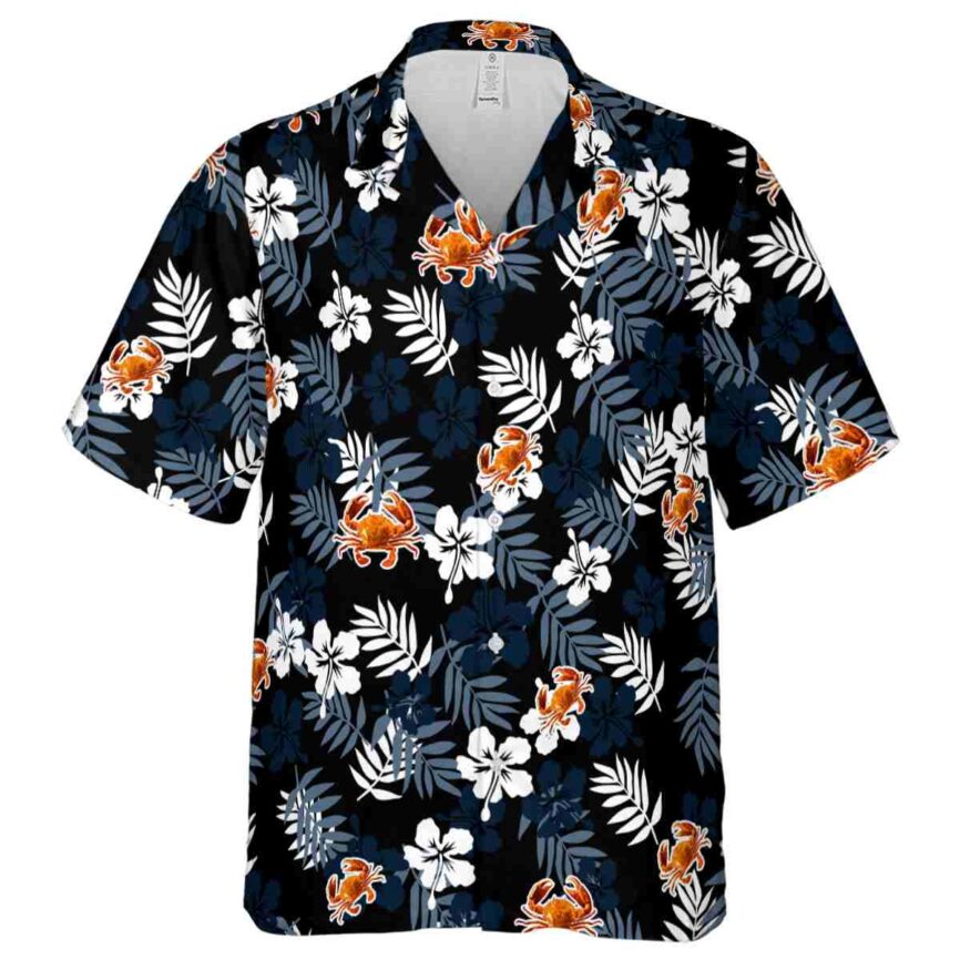 Crab Leafy Hibiscus Hawaiian Shirt Fashion forward