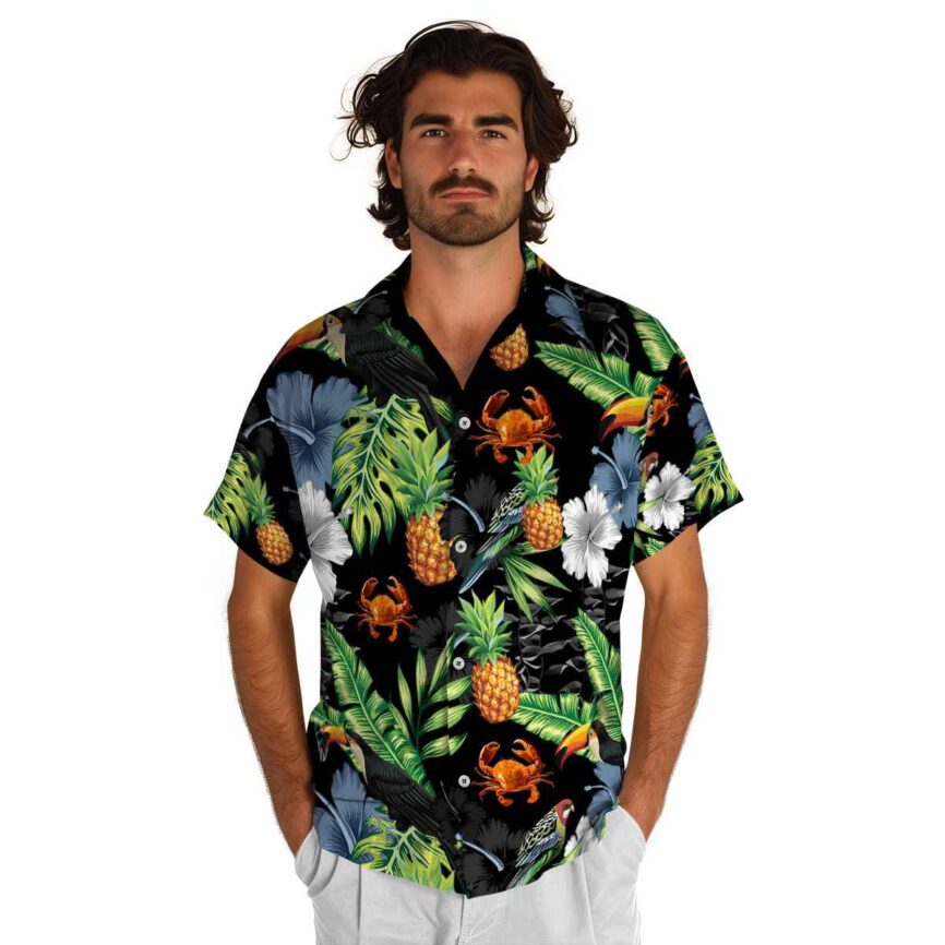 Crab Leafy Toucan Hawaiian Shirt New Arrival