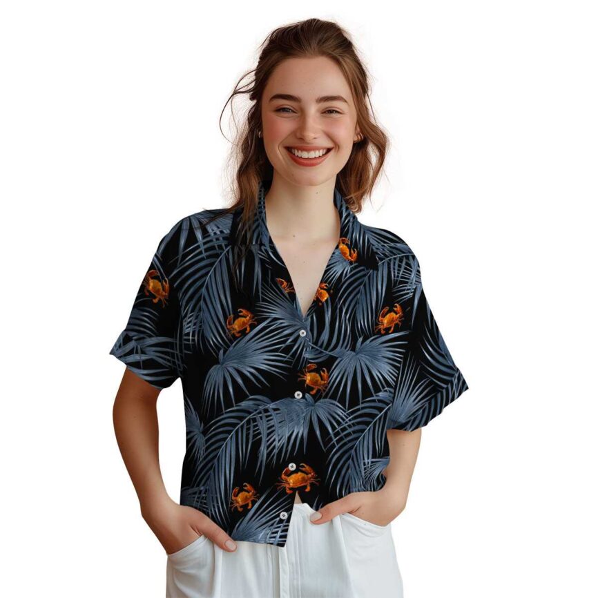 Crab Palm Frond Hawaiian Shirt Top rated