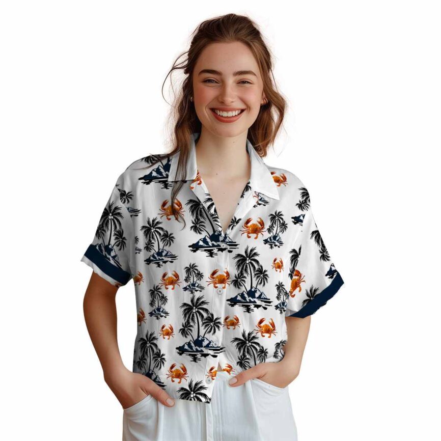 Crab Palm Island Graphic Hawaiian Shirt Top rated