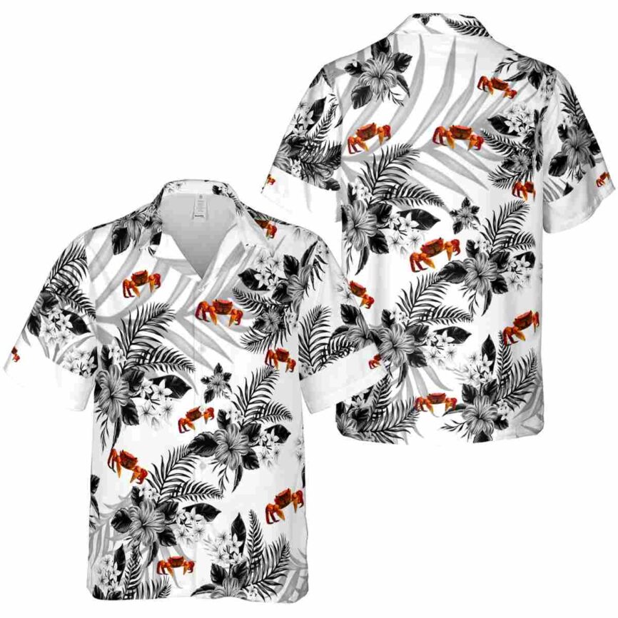 Crab Tropical Blossom Hawaiian Shirt Premium grade