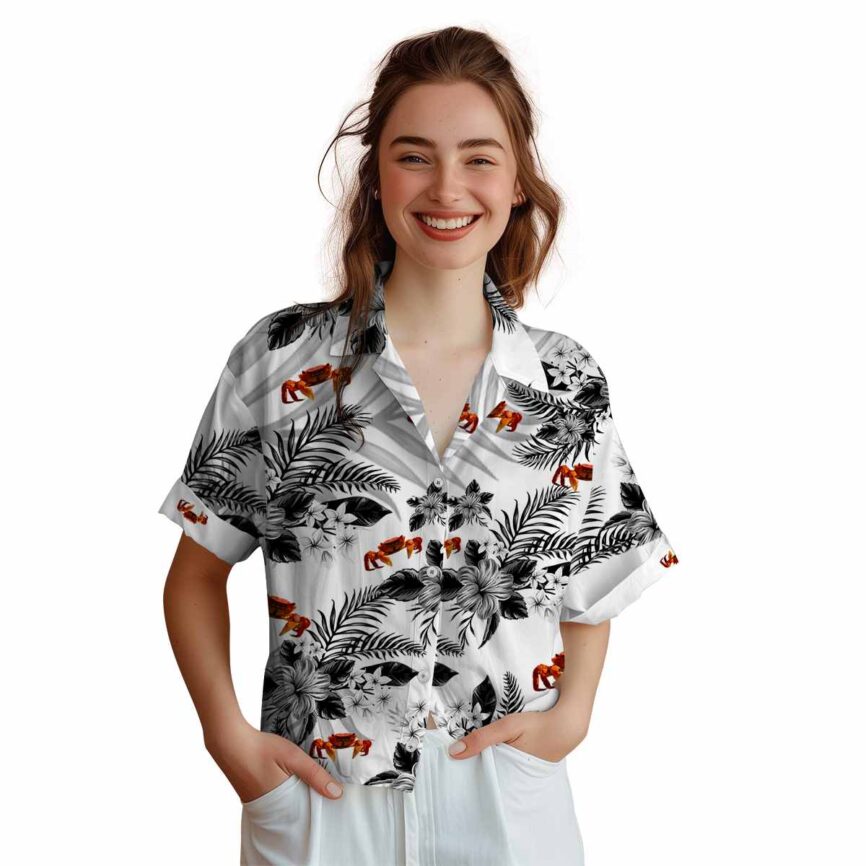 Crab Tropical Blossom Hawaiian Shirt Top rated