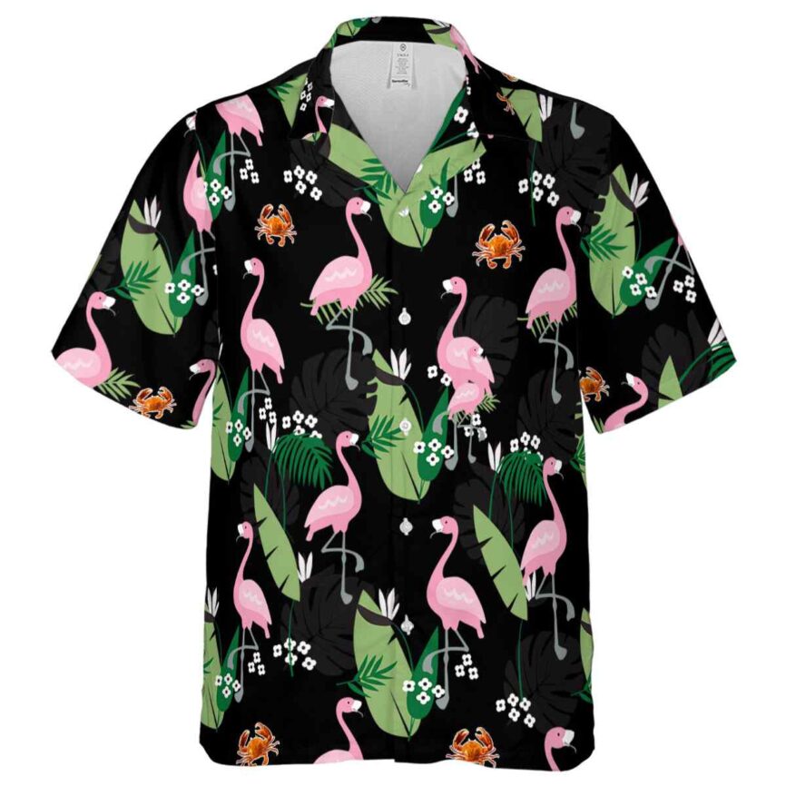 Crab Tropical Flamingo Hawaiian Shirt Fashion forward