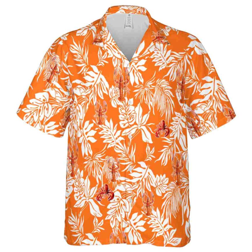 Crawfish Bold Foliage Hawaiian Shirt Fashion forward