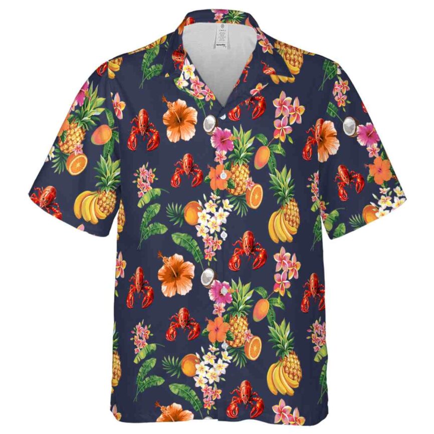 Crawfish Fruit Pattern Hawaiian Shirt Fashion forward