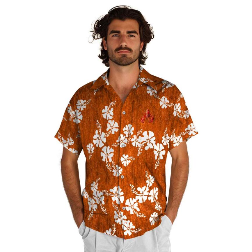 Crawfish Hibiscus Blossom Hawaiian Shirt New Arrival