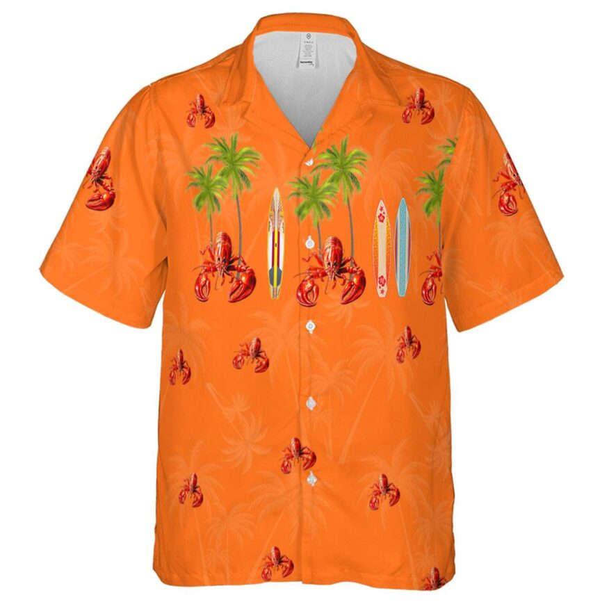 Crawfish Island Theme Hawaiian Shirt Fashion forward